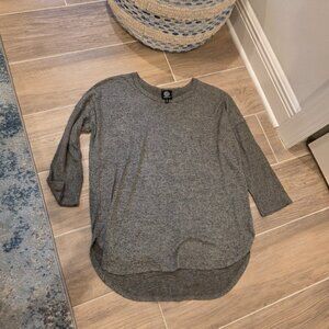 Bobeau Long Sleeve Top Marled Knit
